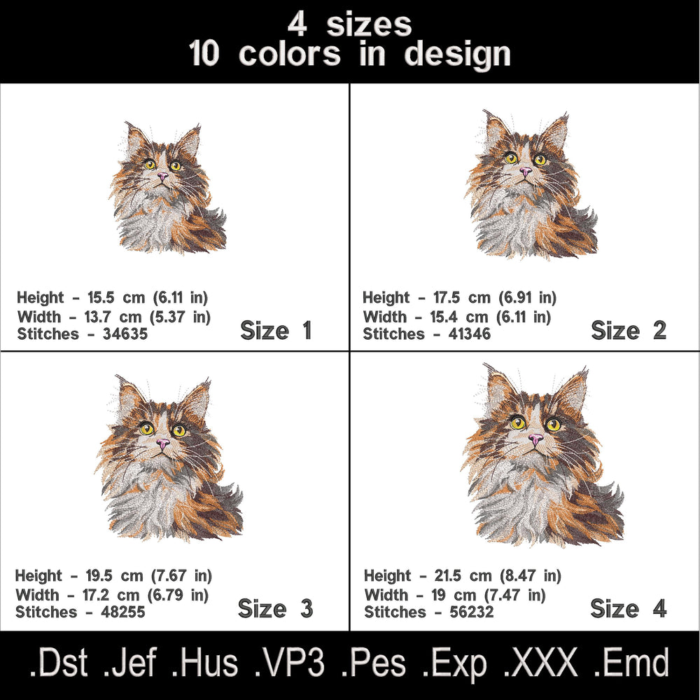 Cat Machine embroidery designs.