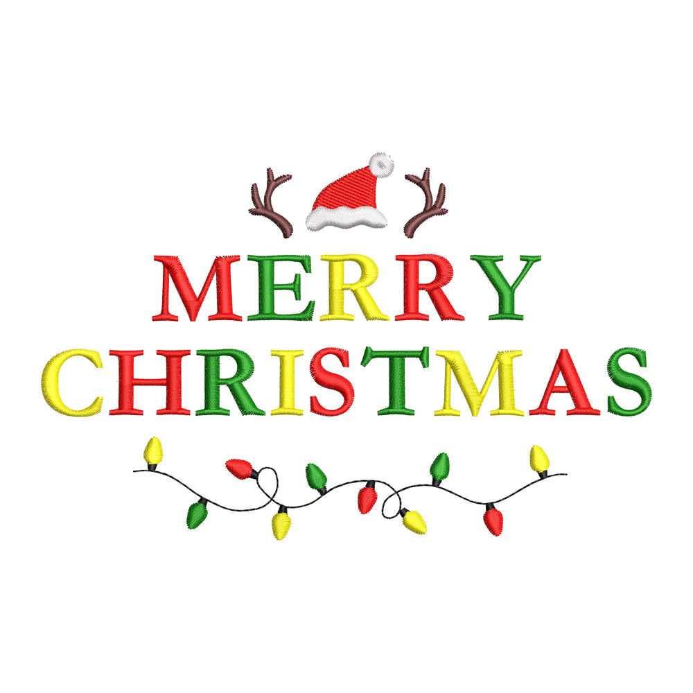 Merry Christmas embroidery design for Lily Romakh