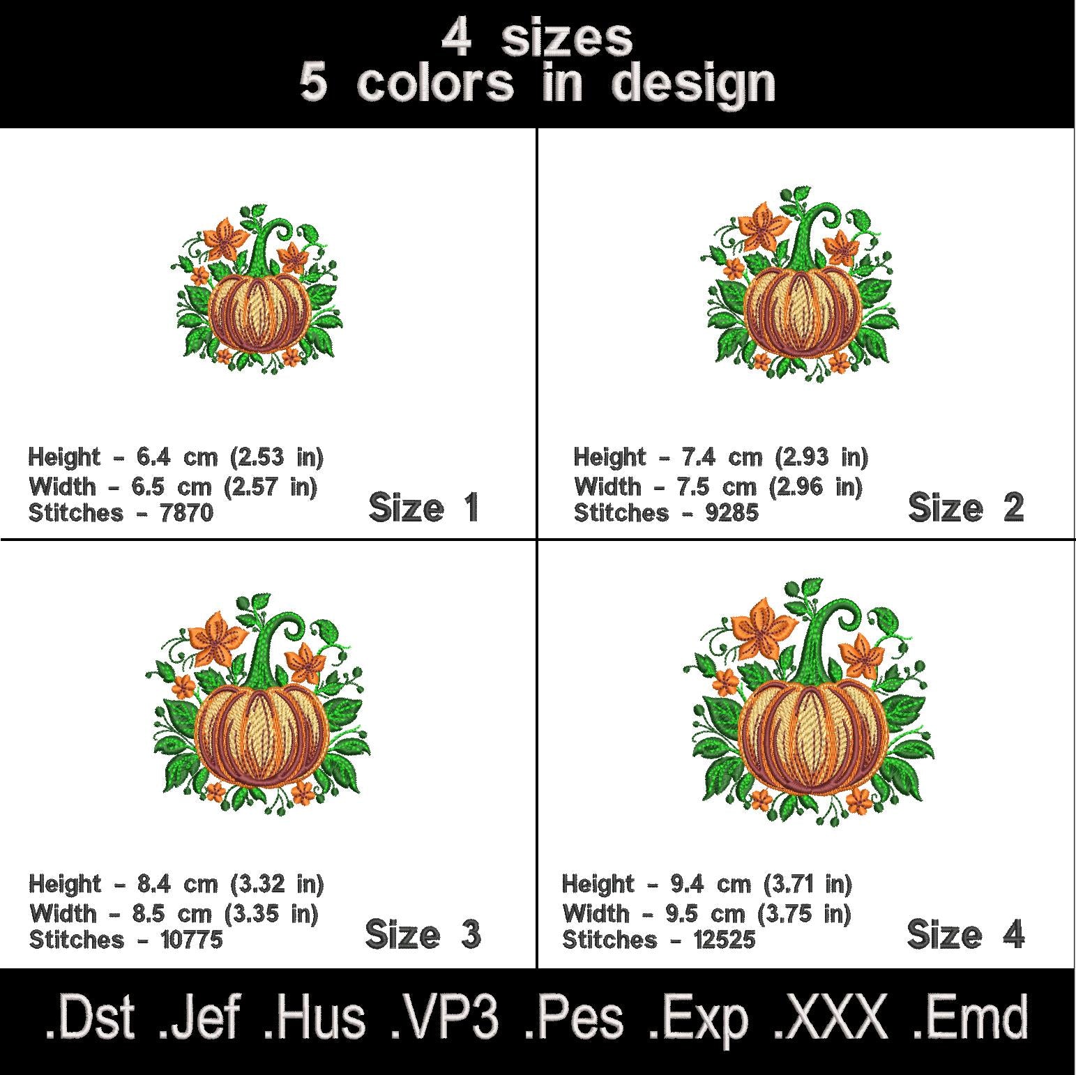 Pumpkin Embroidery designs.