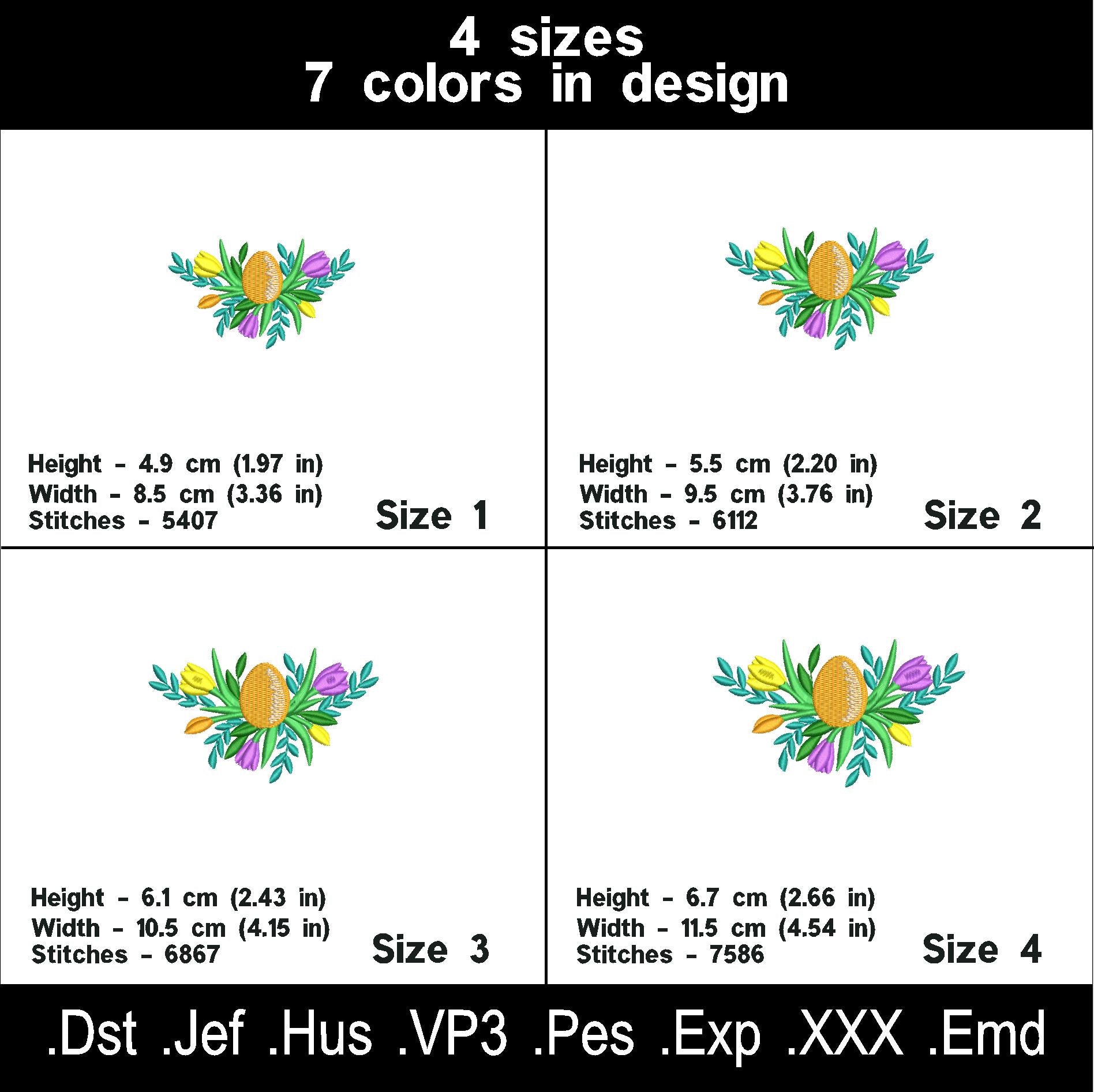 Easter Egg Embroidery Design