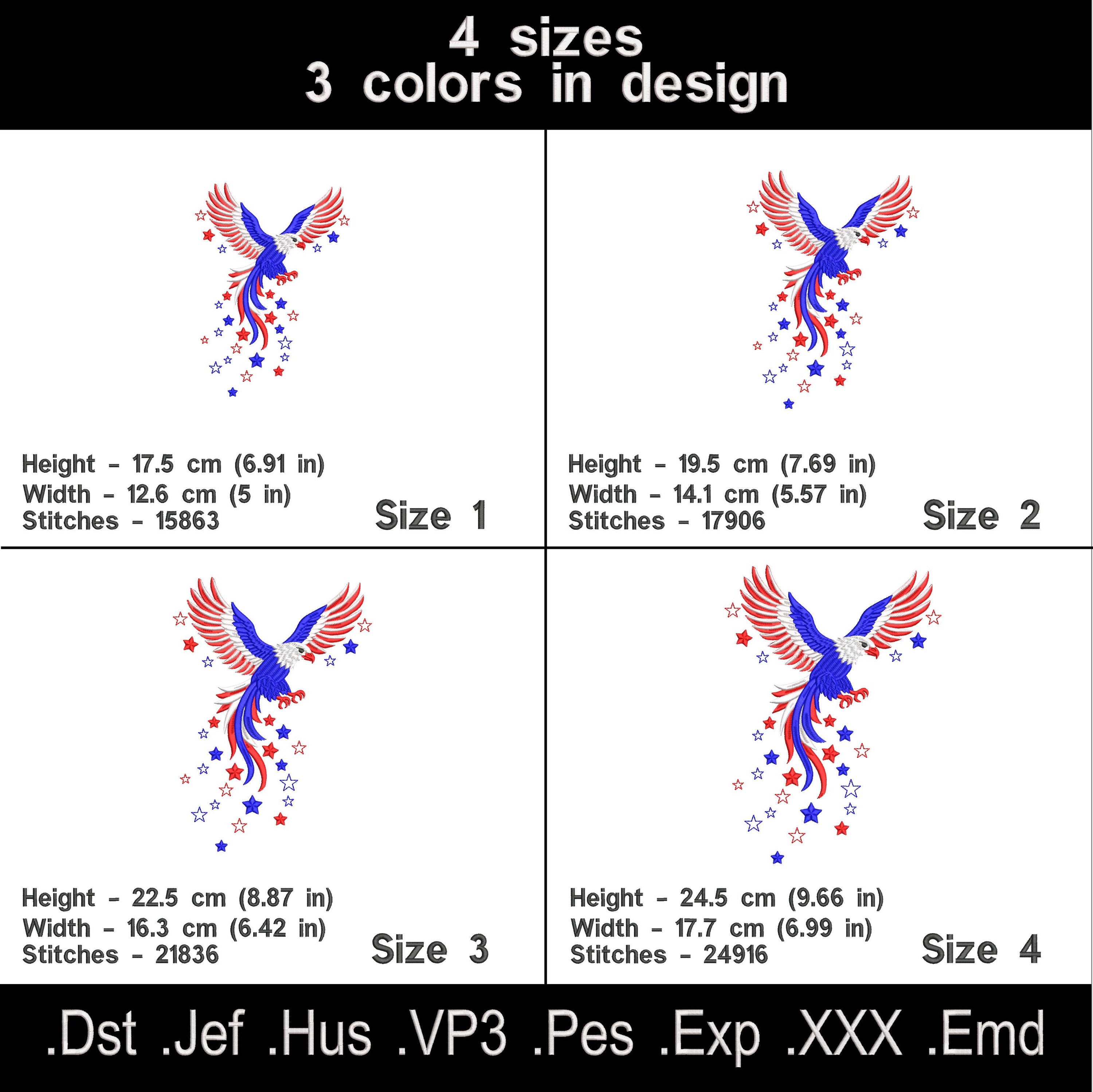 American Eagle Embroidery Design