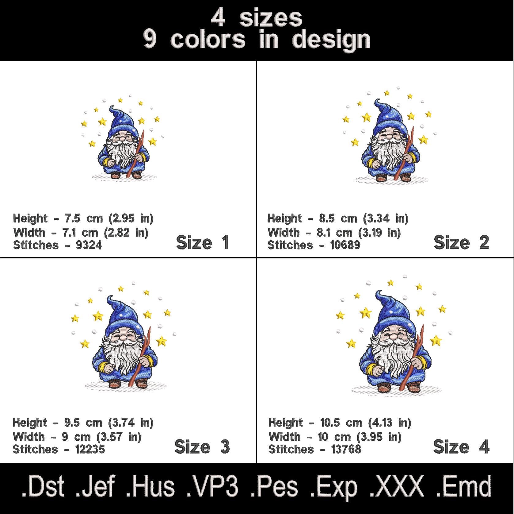 Christmas gnome Machine embroidery designs.