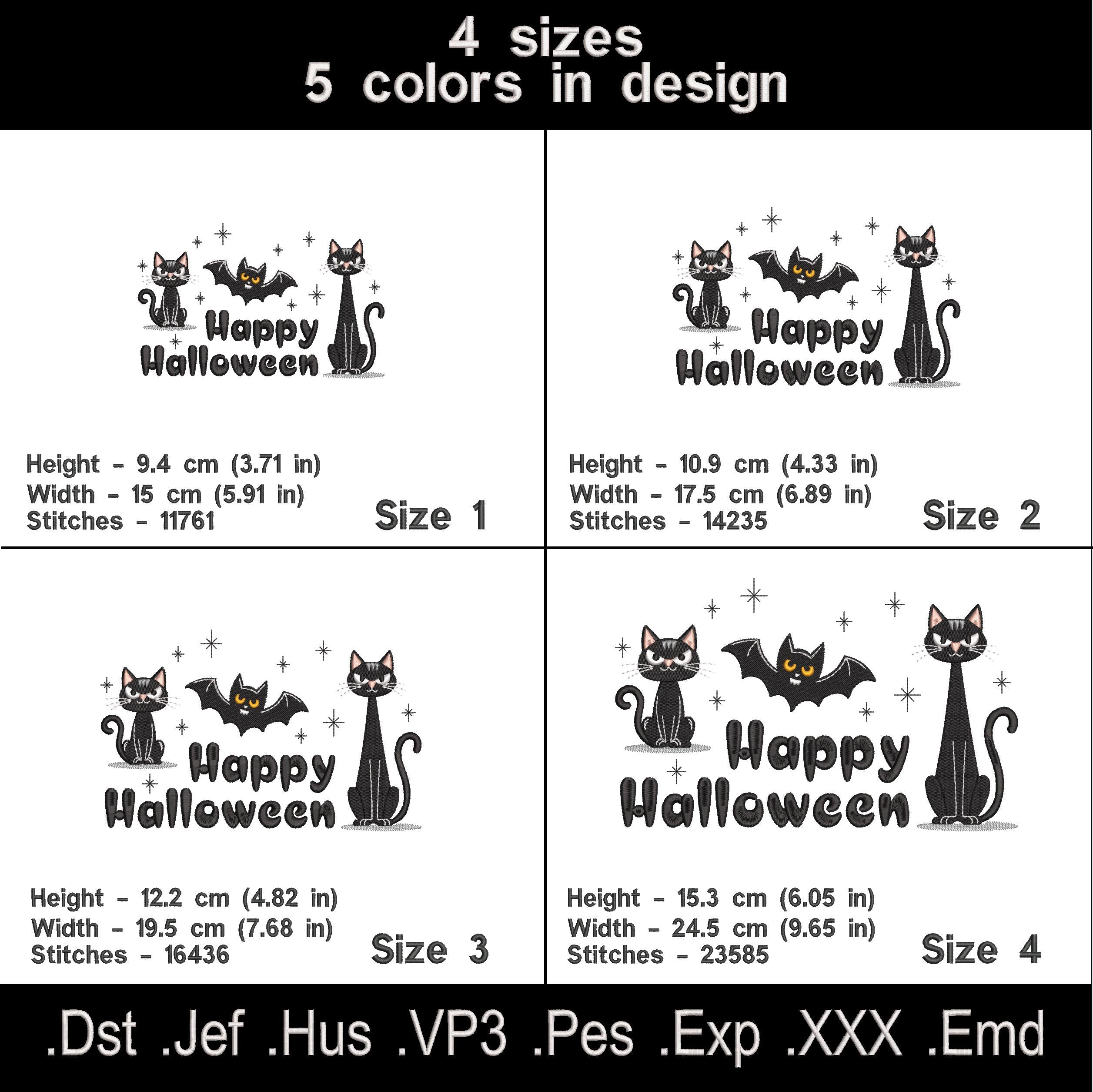 Halloween Machine Embroidery Design