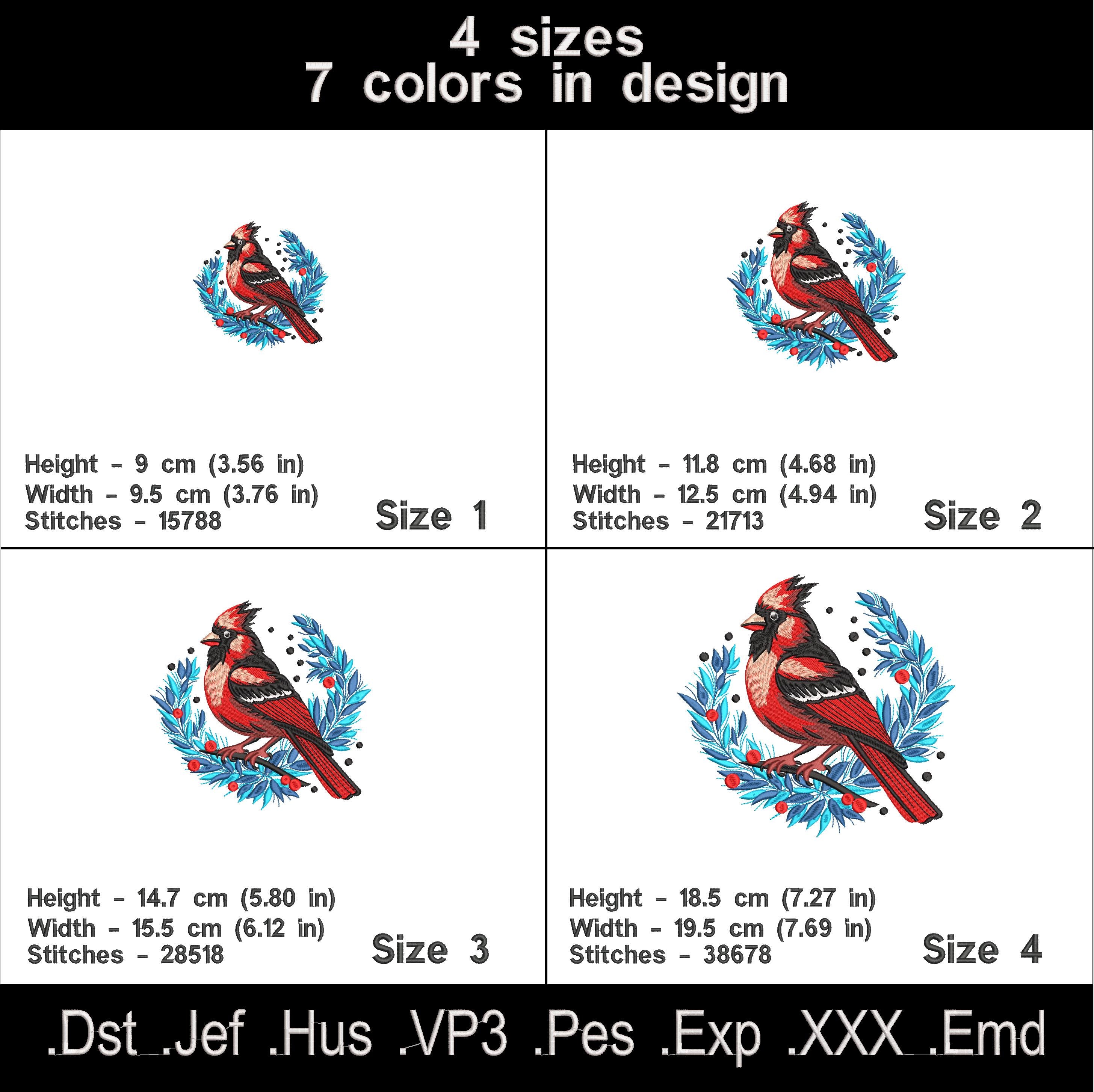 Cardinal Machine Embroidery designs.