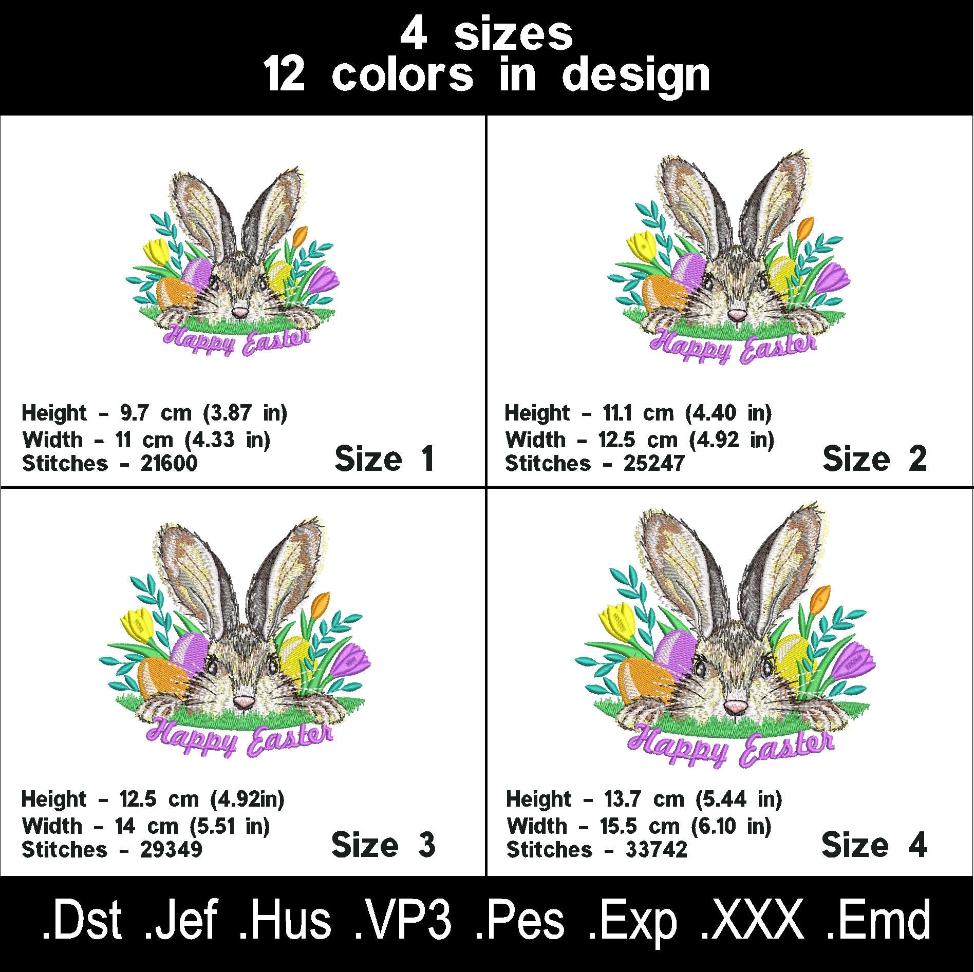 Easter Bunny Embroidery Design