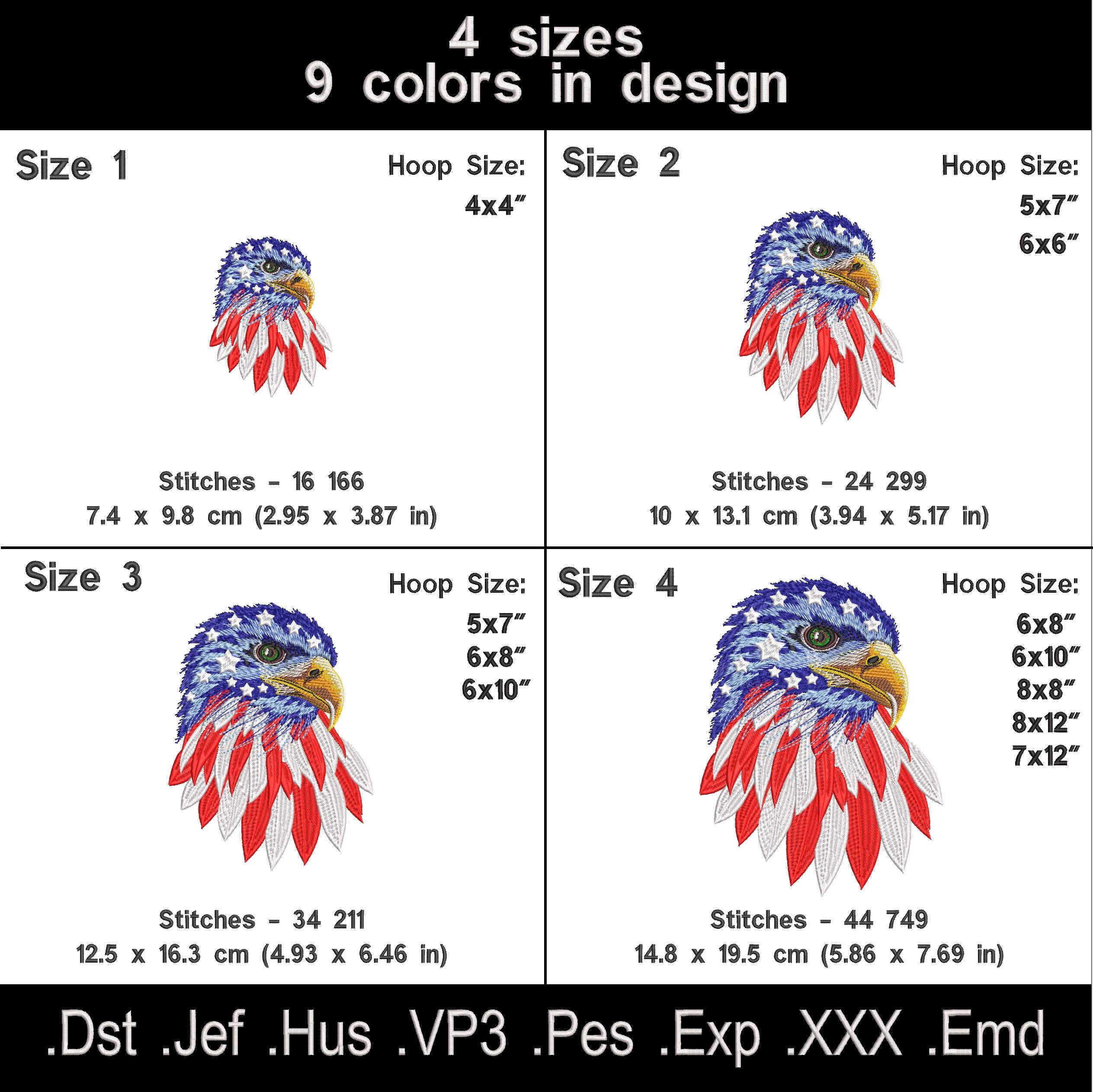 American Eagle Embroidery Design