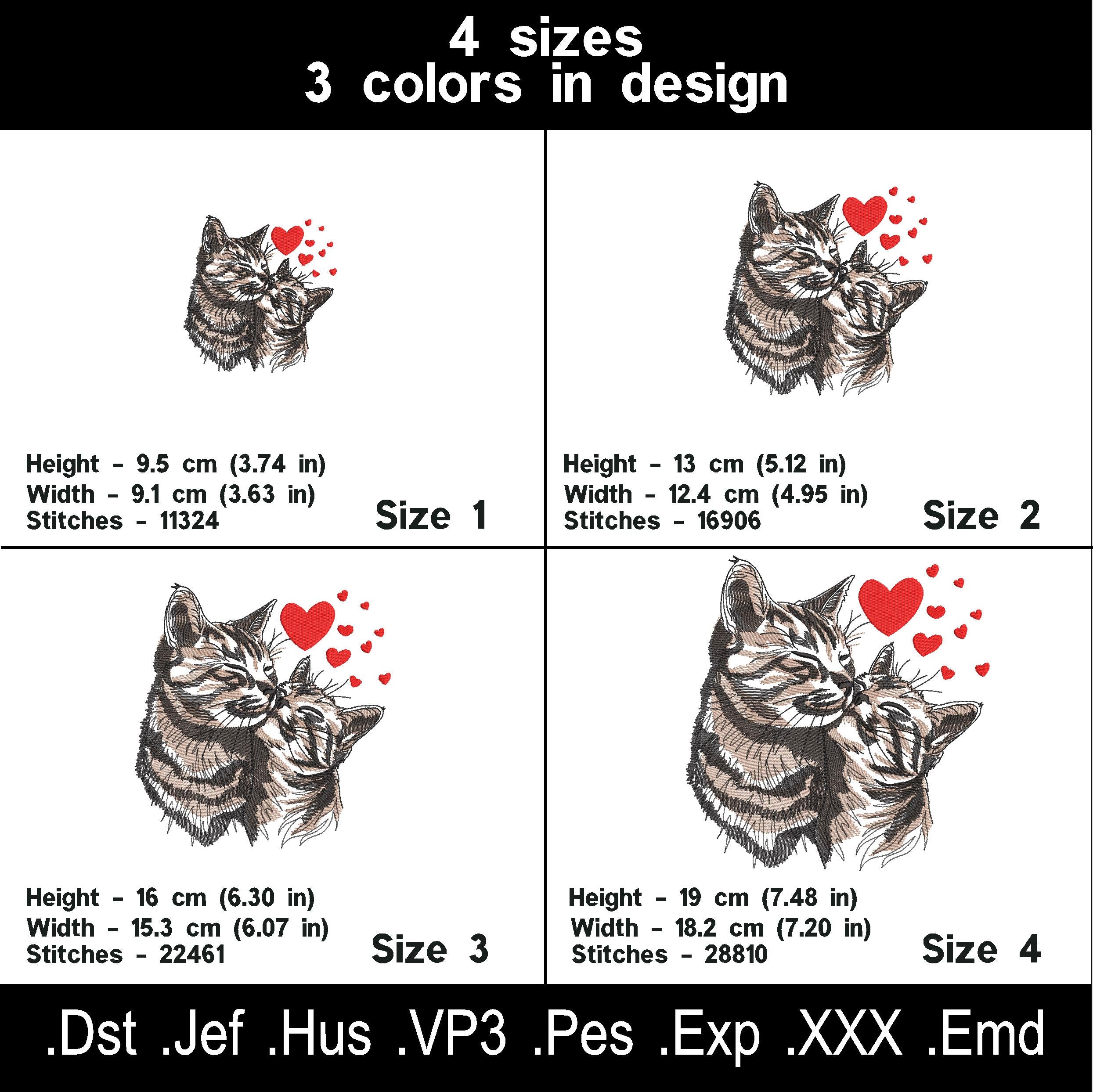 Коти люблять дизайни машинної вишивки,