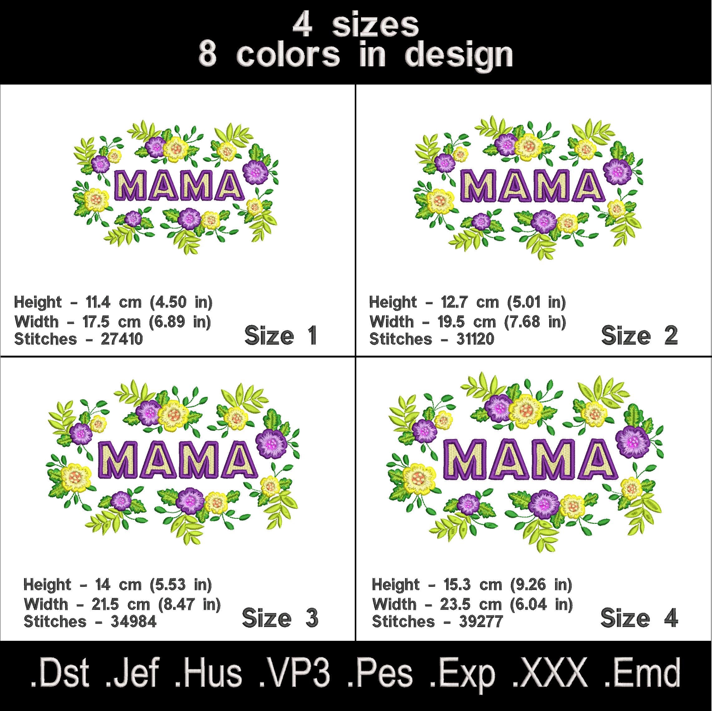 Mama Machine embroidery designs.