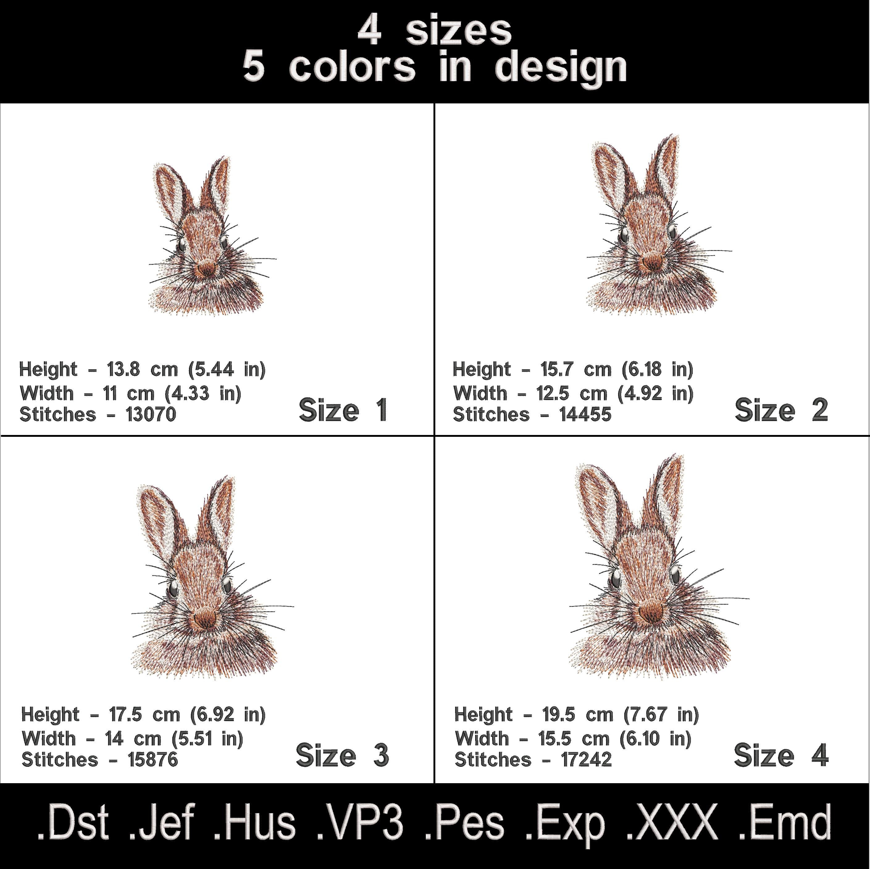 Cute Bunny Embroidery Design