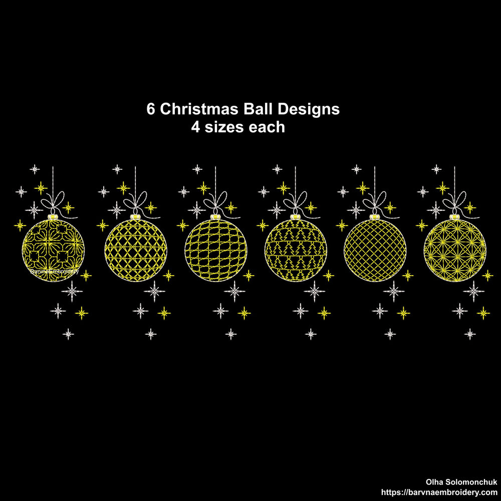 Christmas balls Machine embroidery designs, Christmas embroidery design, Instant embroidery