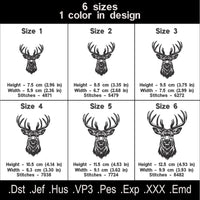 Deer embroidery designs.