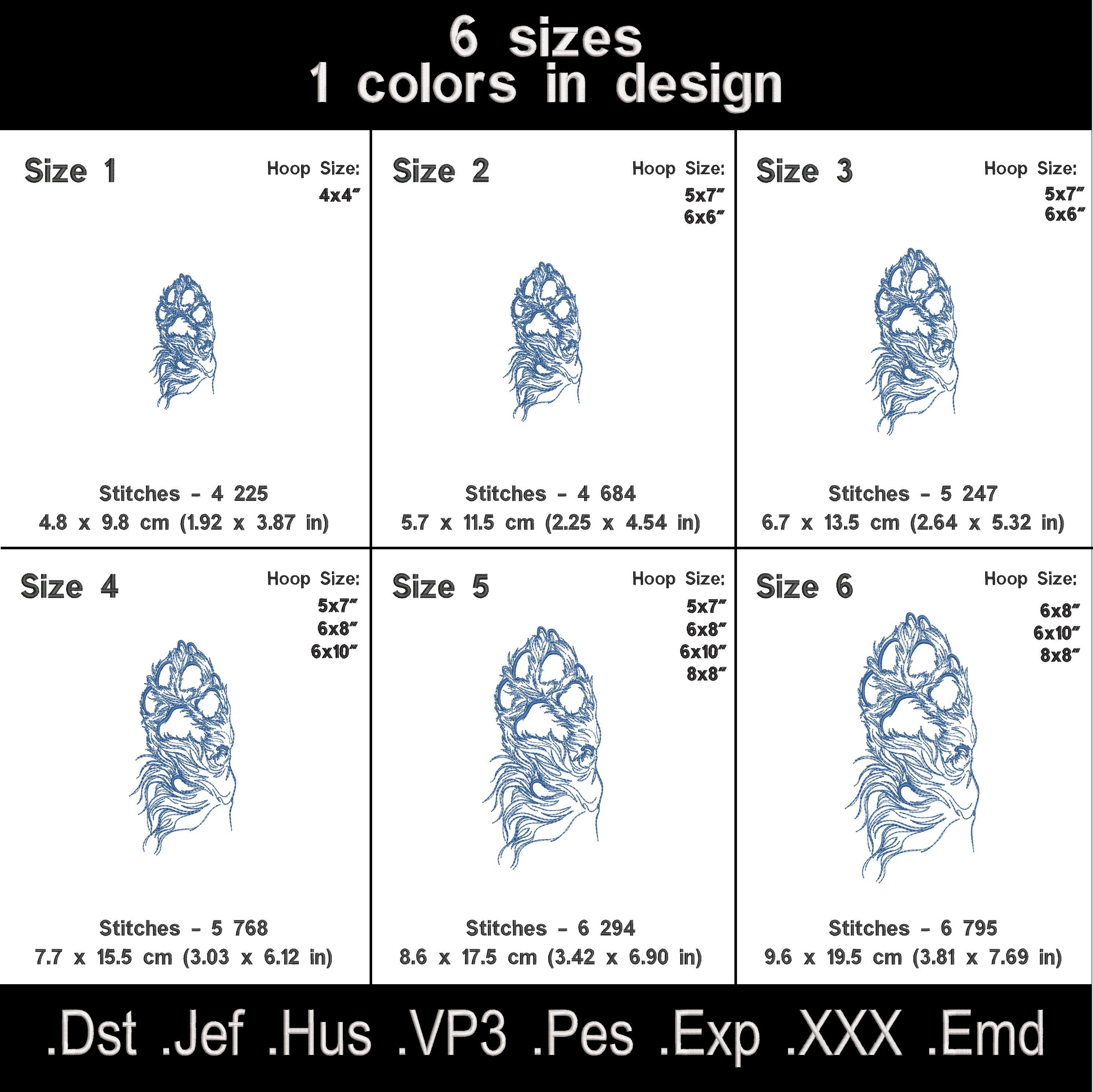 Long Haired Dachshund Line Art Embroidery Bundle