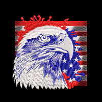 American Eagle Machine embroidery designs, USA flag embroidery machine files, Instant download