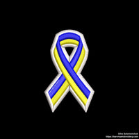 Ukraine Machine embroidery designs, Patch Awareness ribbon embroidery design, instant download.