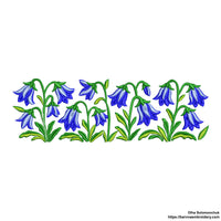 Bellflower Border Machine Embroidery Design