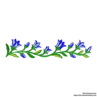 Bellflower Border Machine Embroidery Design 
