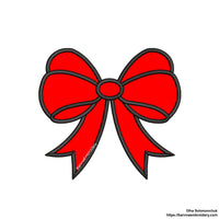 Bow Applique Machine embroidery designs, Bow embroidery files, Instant download