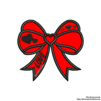 Bow Applique Machine embroidery designs, Bow embroidery files, Instant download