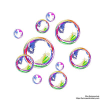 Soap Bubbles Machine embroidery designs, Bubbles embroidery files, Digital download