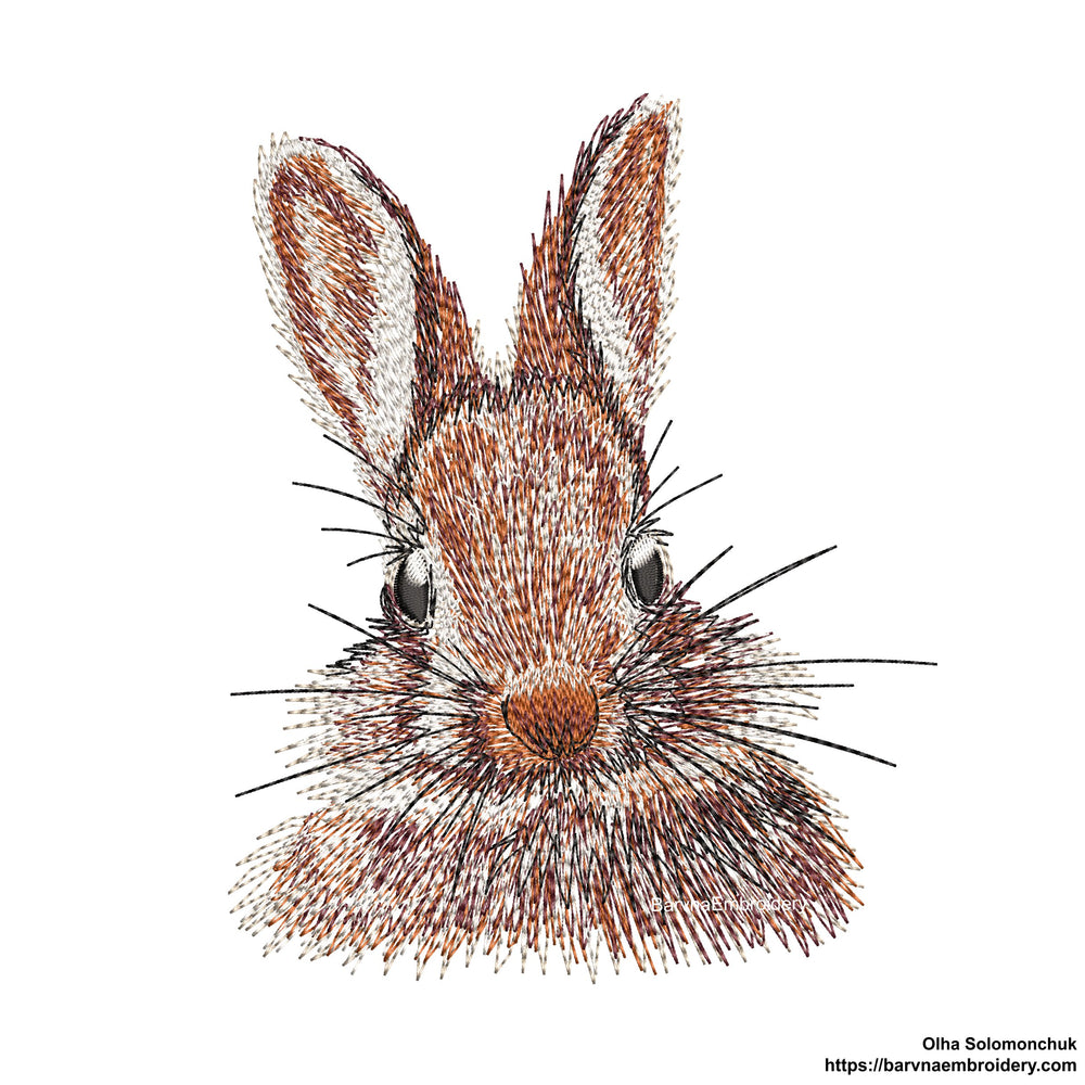 Cute bunny outline machine embroidery design in light line stitch – perfect for clothes, bags, and home décor.