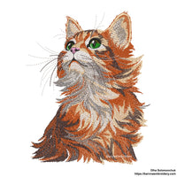 Cat Machine embroidery designs, Pets embroidery designs, Pets embroidery design, Animals embroidery files,  Instant download