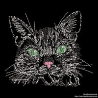 Cat Machine embroidery designs, Home pet embroidery design for machine