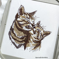 Cat Machine embroidery designs, Pets embroidery designs, Love embroidery designs, Animals embroidery, Instant download