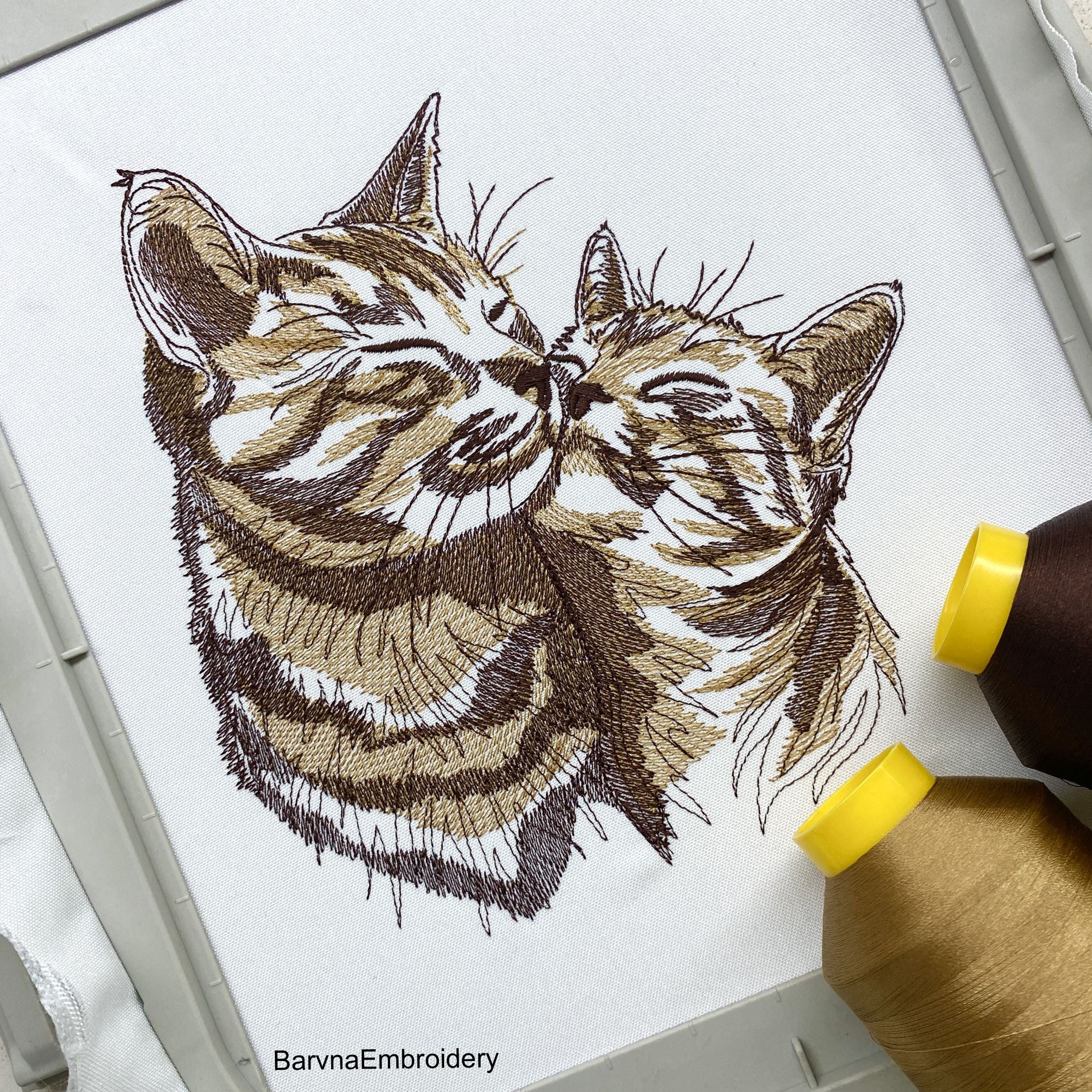 Cat Machine embroidery designs, Pets embroidery designs, Love embroidery designs, Animals embroidery, Instant download