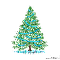 Christmas tree Machine embroidery designs, Christmas embroidery files, Instant download