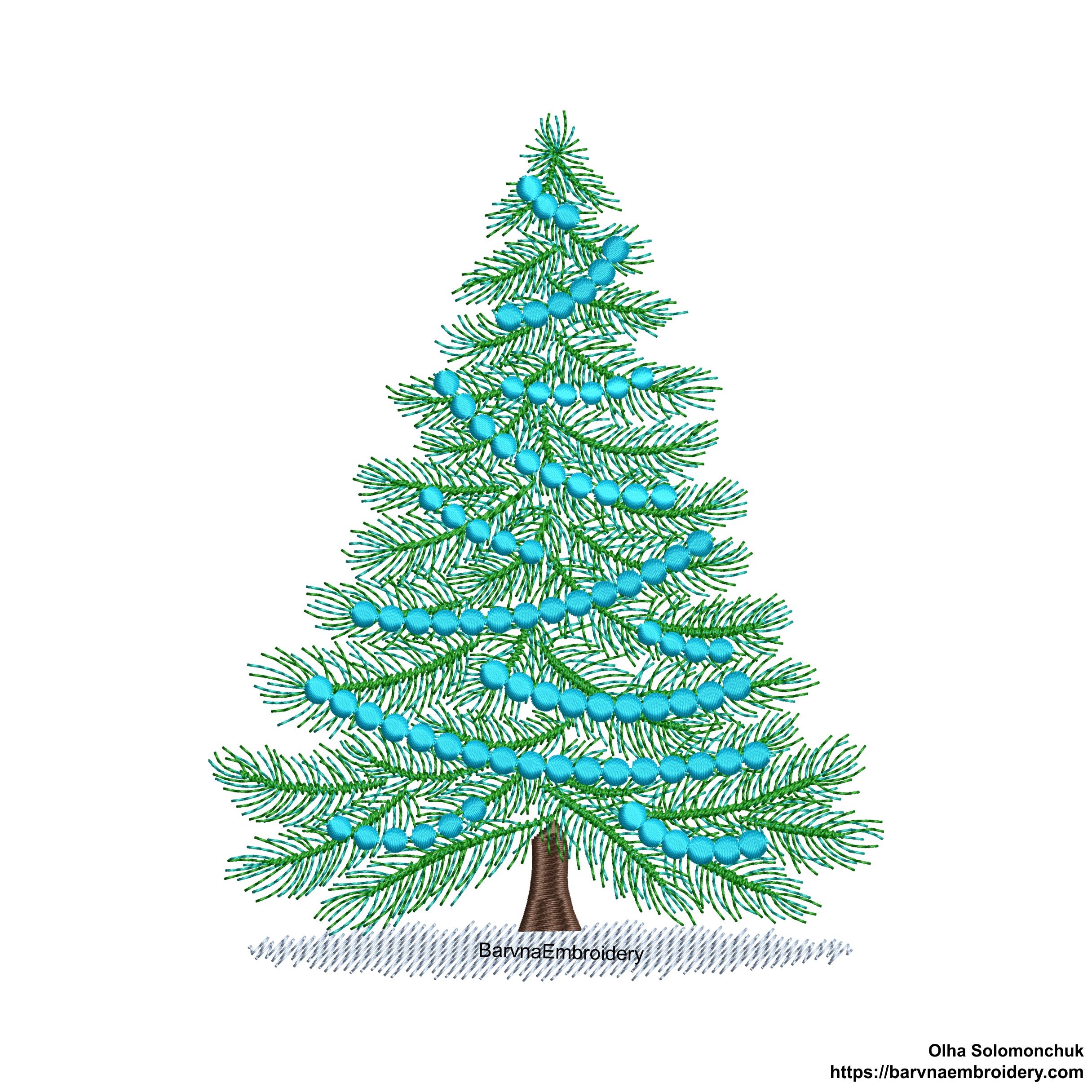 Christmas tree Machine embroidery designs, Christmas embroidery files, Instant download