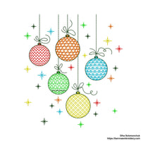 Christmas balls Machine embroidery designs, Christmas embroidery design, Instant embroidery