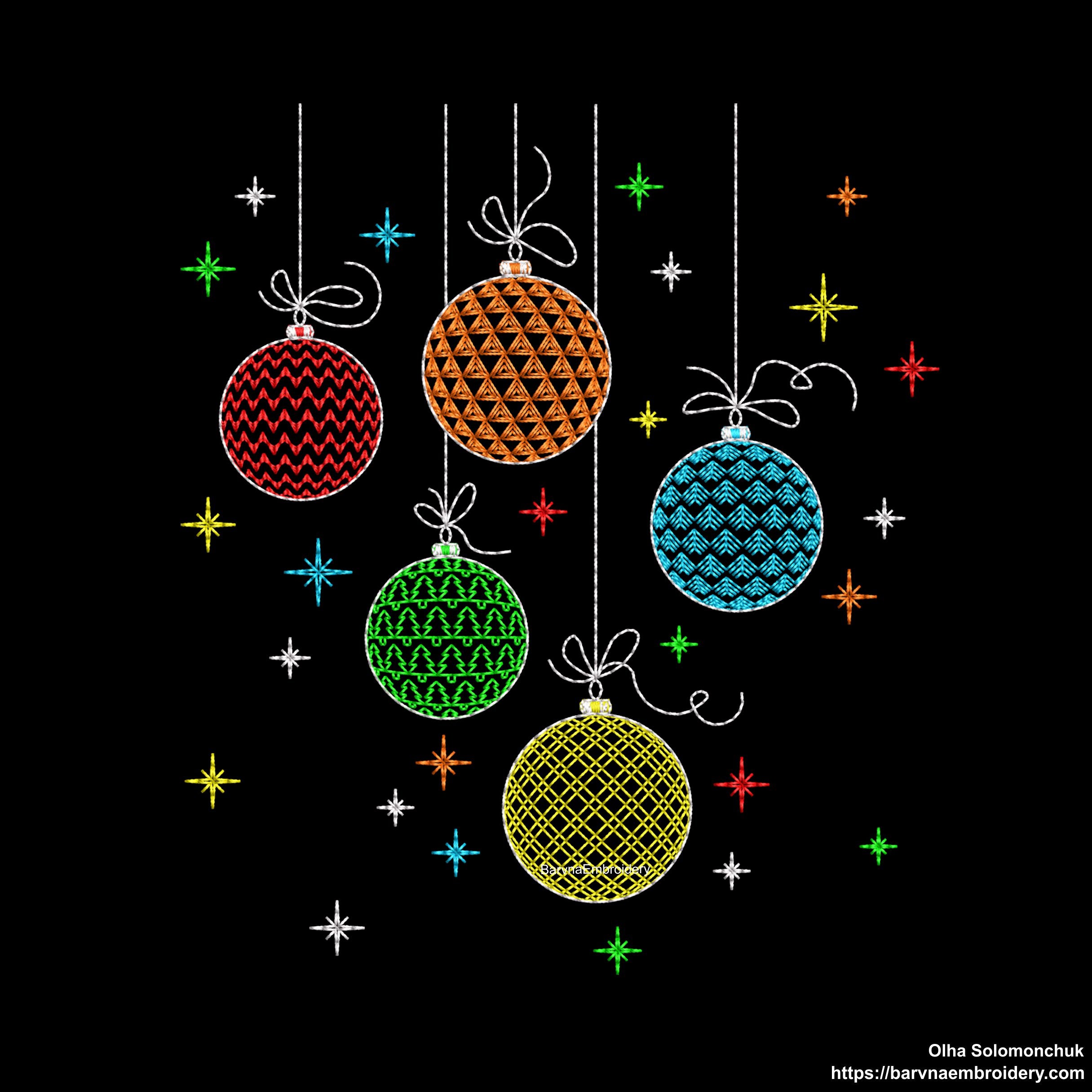 Christmas balls Machine embroidery designs, Christmas embroidery design, Instant embroidery