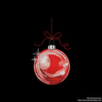 Christmas balls Machine embroidery designs , Christmas embroidery design, Instant embroidery