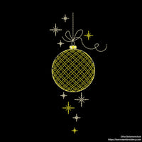 Christmas embroidery design, Christmas Ball - Digital Machine Embroidery Design, Instant download