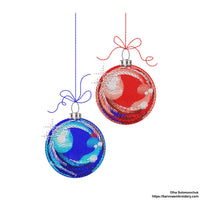 Christmas balls Machine embroidery designs , Christmas embroidery design, Instant embroidery