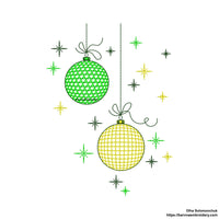 Christmas balls Machine embroidery designs, Christmas embroidery design, Instant embroidery