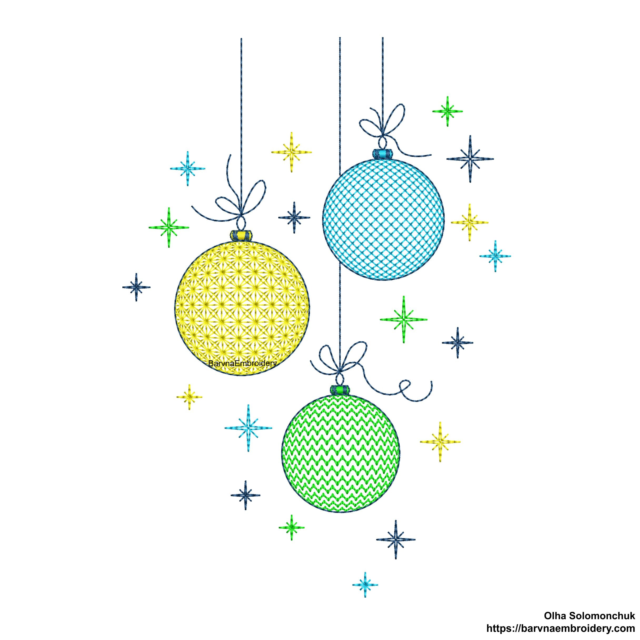 Machine embroidery designs. Christmas balls embroidery designs, Instant embroidery