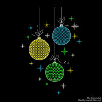 Machine embroidery designs. Christmas balls embroidery designs, Instant embroidery