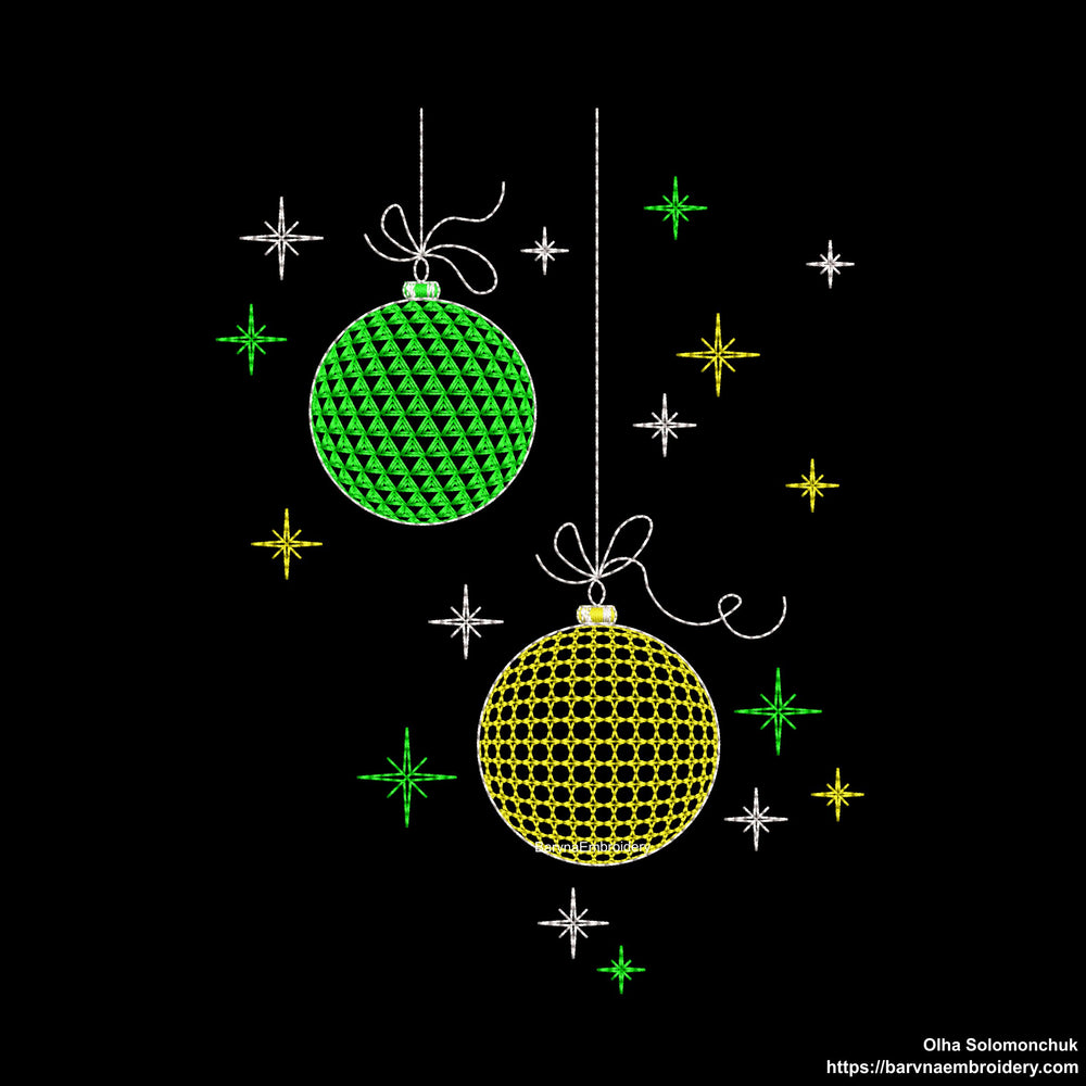 Christmas balls Machine embroidery designs, Christmas embroidery design, Instant embroidery