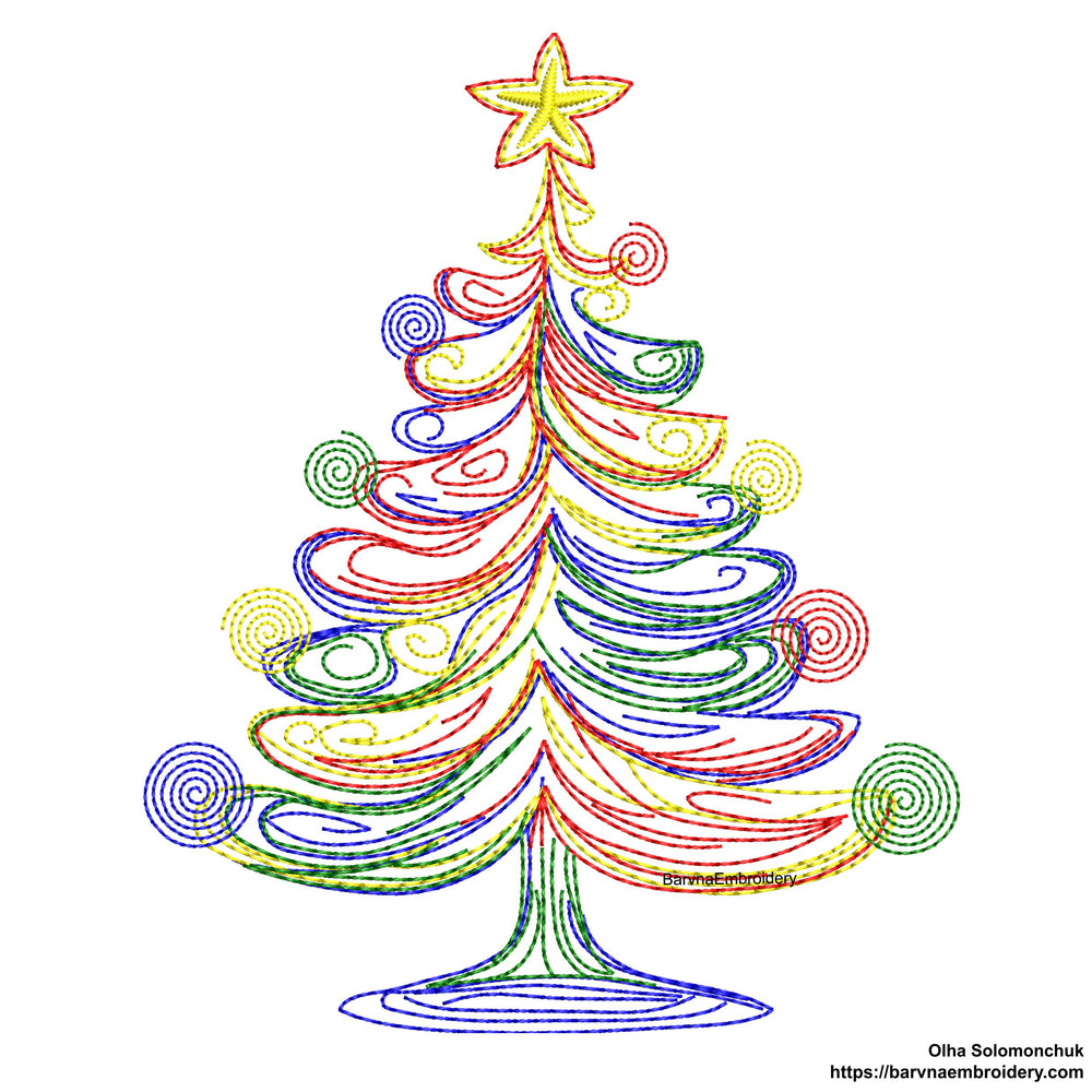 Christmas tree Machine embroidery designs, Christmas embroidery designs