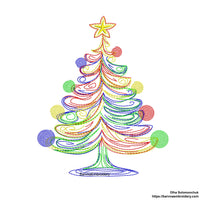 Christmas tree Machine embroidery designs, Christmas embroidery designs, Instant download