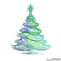 Christmas tree Machine embroidery designs, Christmas embroidery designs, Instant download