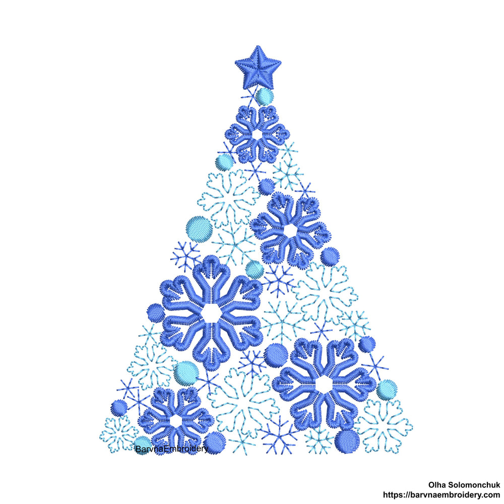 Christmas embroidery designs for machine, Christmas tree embroidery files,