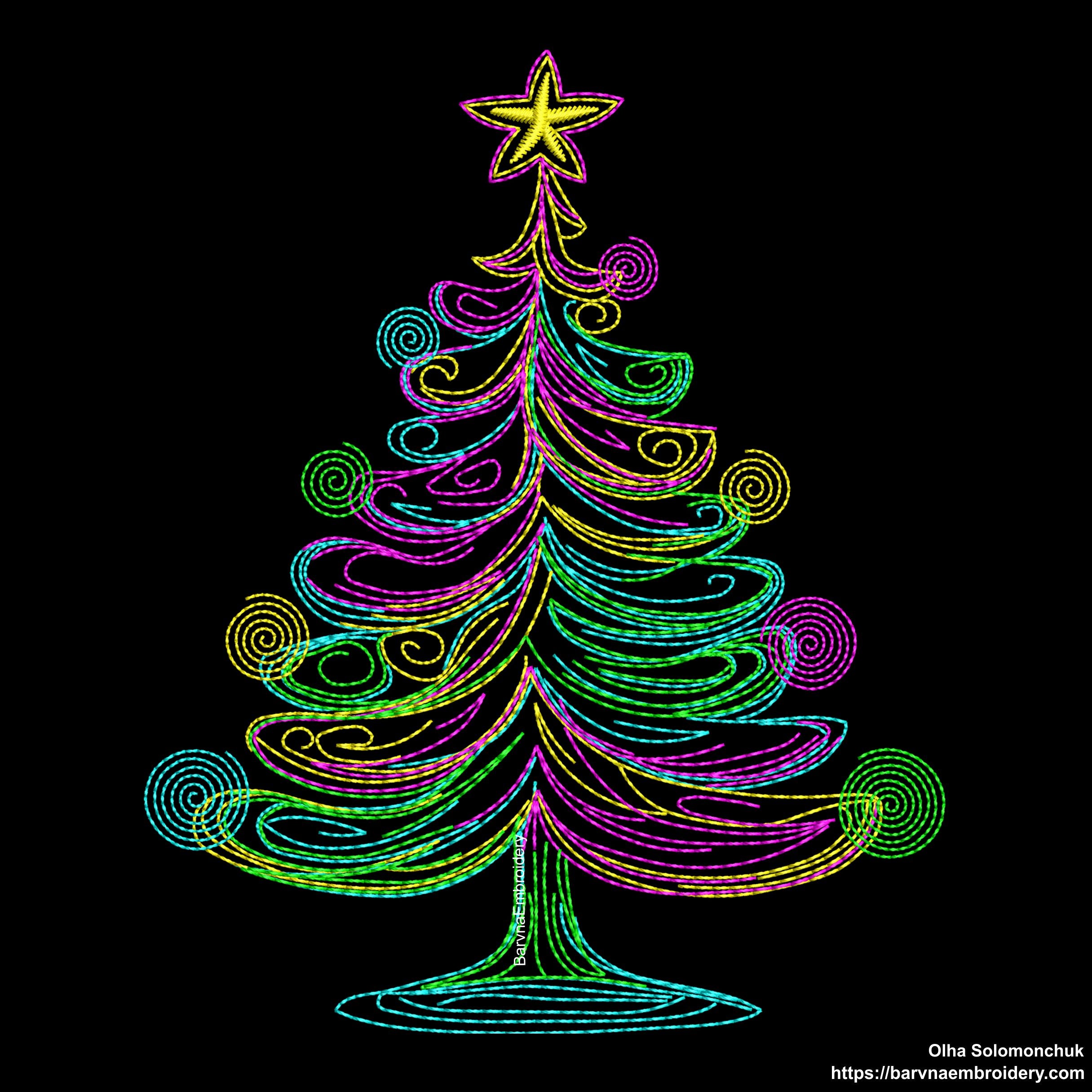 Christmas tree Machine embroidery designs, Christmas embroidery designs