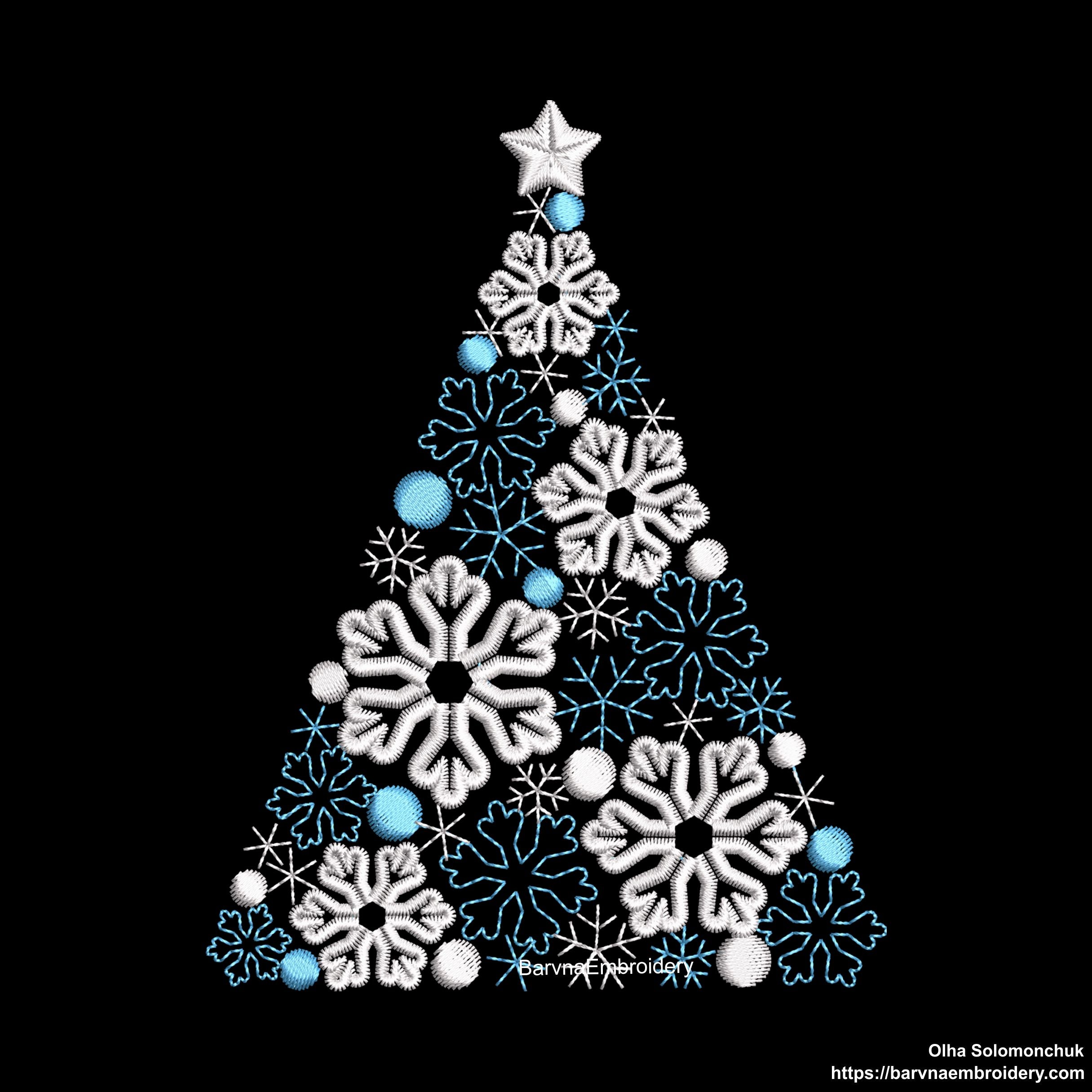 Christmas embroidery designs for machine, Christmas tree embroidery files,