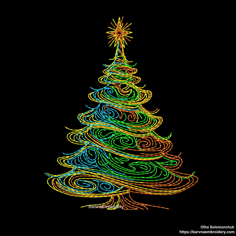 Christmas tree Machine embroidery designs, Christmas embroidery designs, Instant download