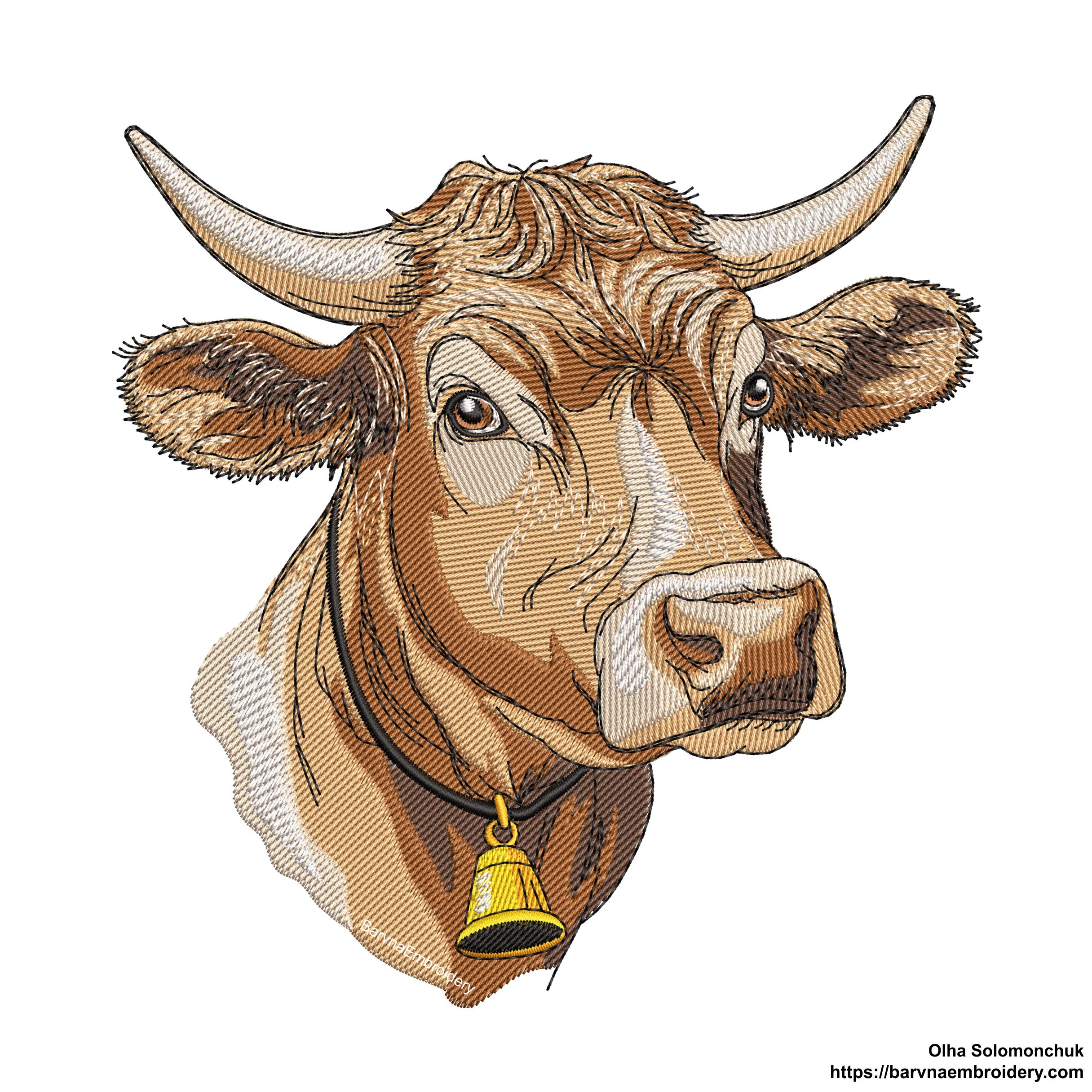 Cow Machine embroidery designs, Cow embroidery files, Instant download