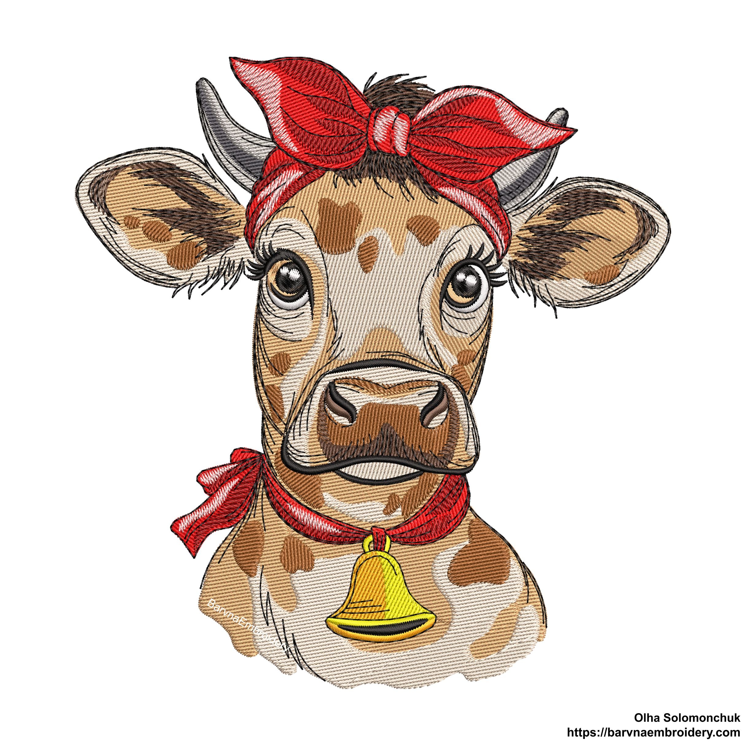 Cow Machine embroidery designs, Cow embroidery files, Instant download