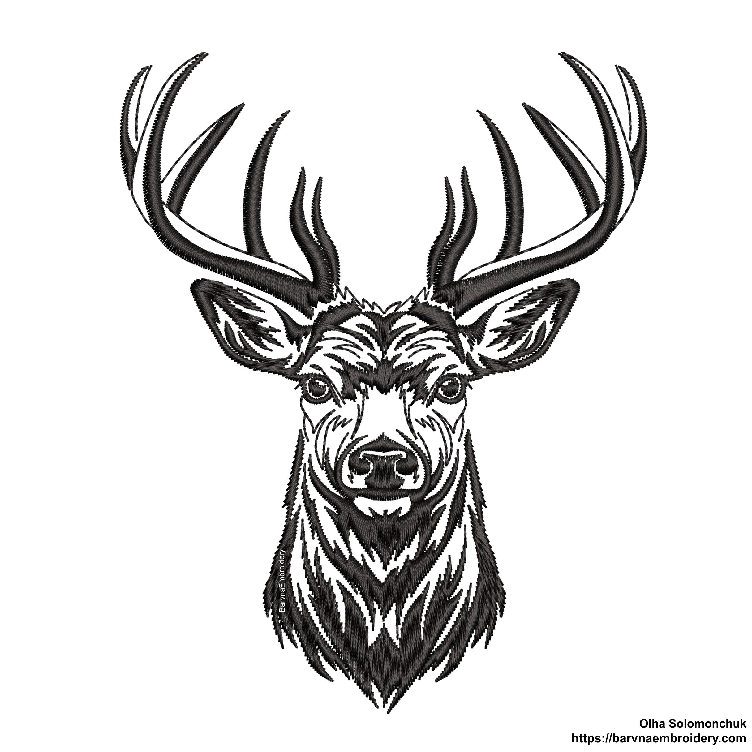 Deer embroidery designs.