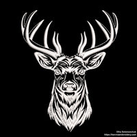 Deer embroidery designs.